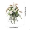 Artificial Floral Swag Flower Teardrop Wreath Decor Sturdy Garland for Wedding Anniversary