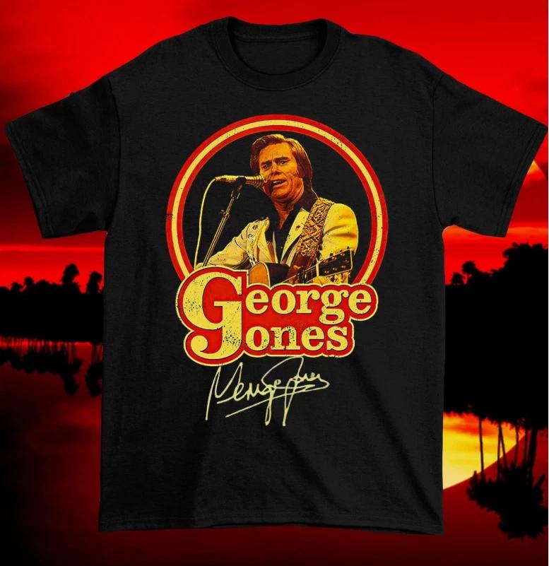 

Signed George Jones Country Music Retro T Shirt Full Size S-5XL 4XL