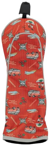 LEZAX Volkswagen Fairway Wood Headcover, Red, VWHC-5802