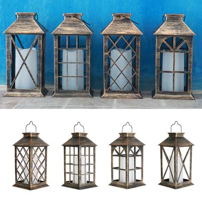Manzara LED Işık Retro Stil Titreşimsiz Asılı Döngü Tasarımı Çarpıcı Görsel Efekt Asılması Kolay Alev LED Işık Sahne Veranda Asılı Fener Dekor