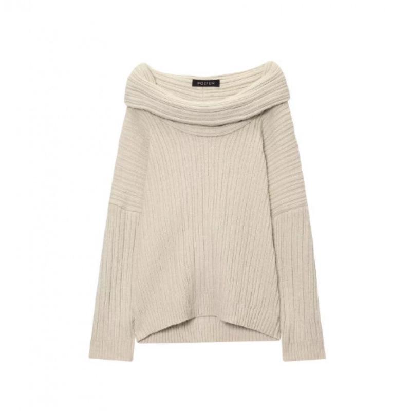 European Hot-Selling Lazy One-Shoulder Knit Sweater