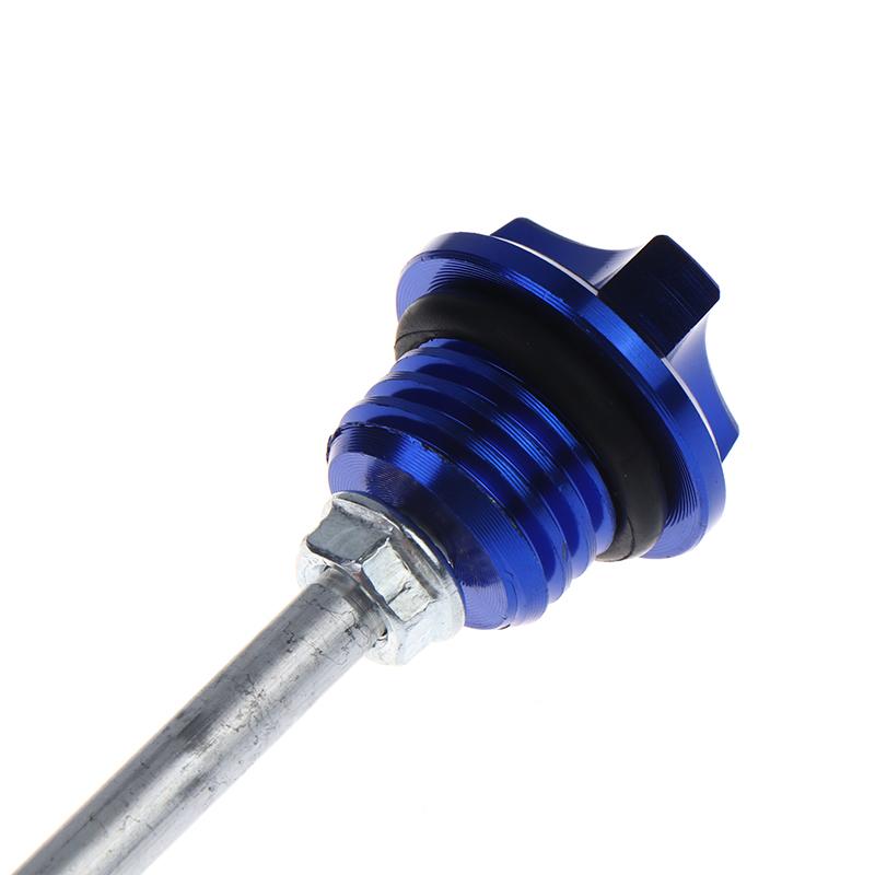 Motorcycle Engine Oil Dipstick Cap Plug Oil Level Dipstick Cnc Aluminum Engine Level Indicator Motorcycle Accessories