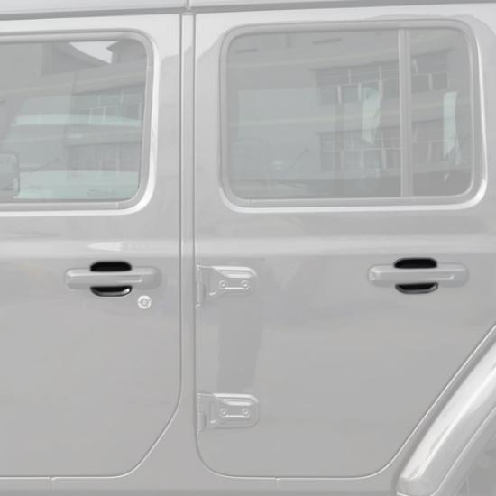 For 2018-2025 Jeep Gladiator JT/Wrangler JL Black Door Handle Bowl Cover Trim 4P