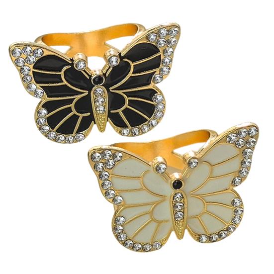 Rhinestone Butterfly Scarf Ring Elegant Scarf Clip Ring X-shape Scarf Holder Ring for Women Silk Scarves Neckerchief Shawls Fashion Accessories