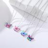 Cazador Colorful Mini Butterfly Necklace for Women Girls Stainless Steel Gold Color Fashion Animal Jewelry Gift Wholesale 2026