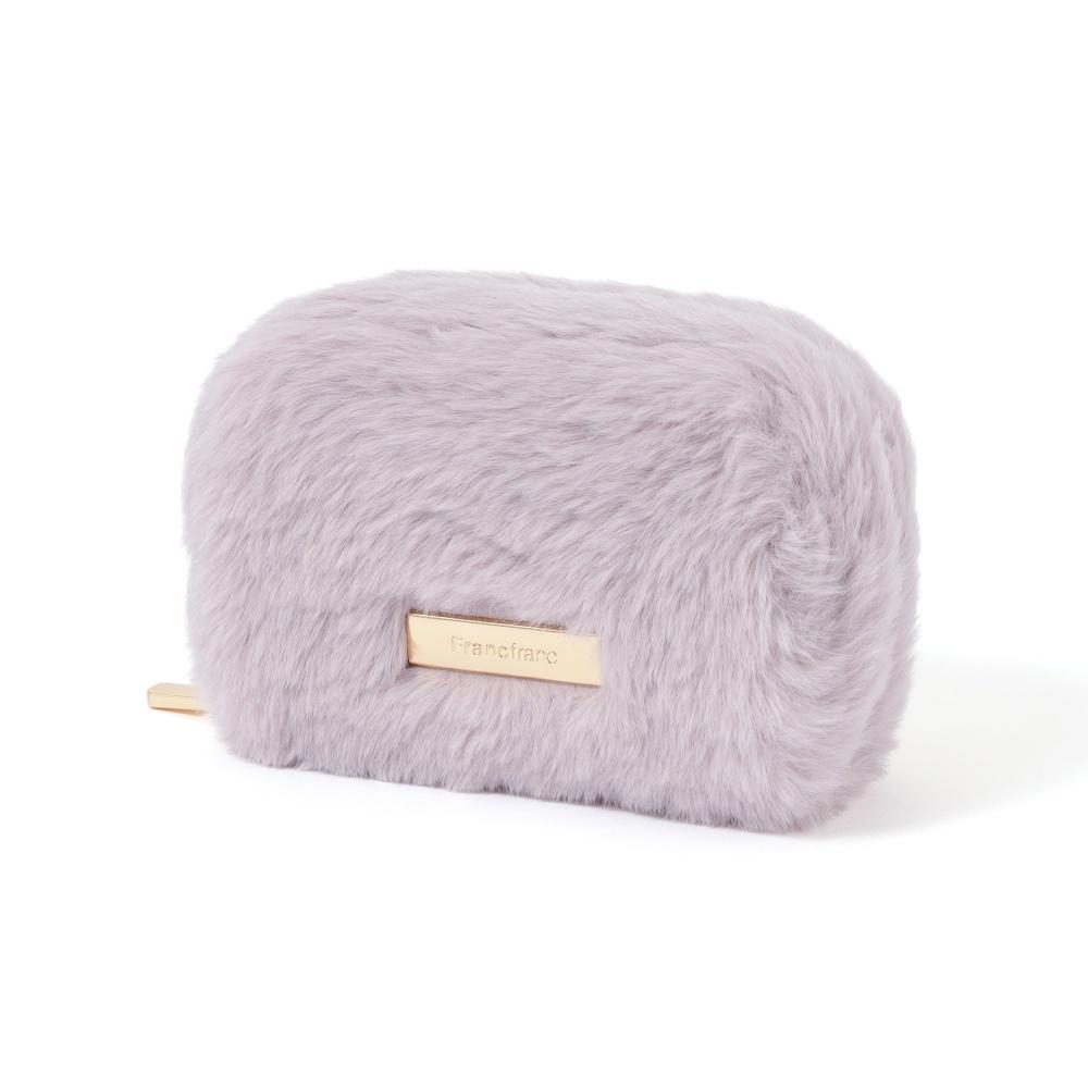 Franc Franc Eco Fur Pouch Pink Xs