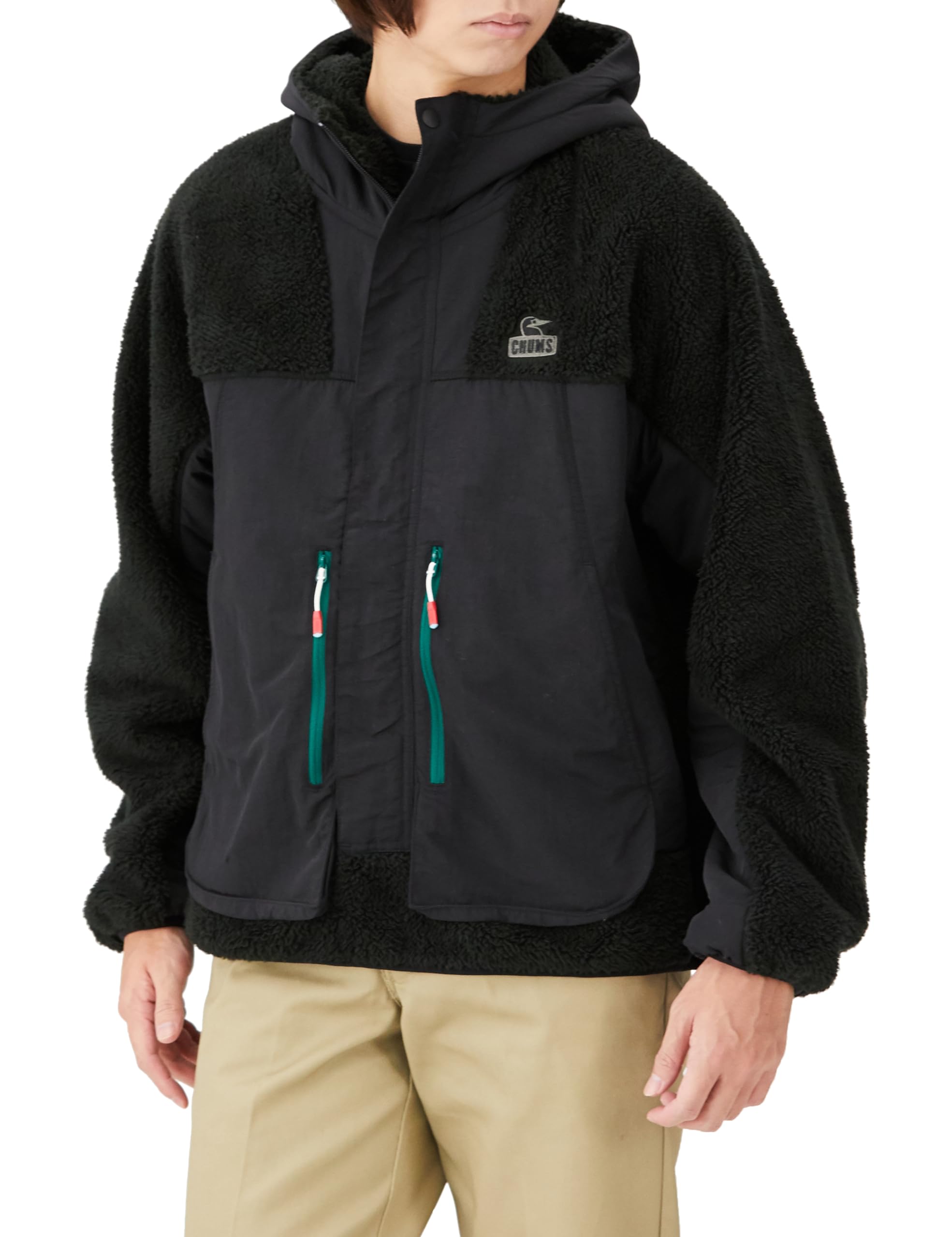 

Outerwear Bonding Fleece Pullover Hoodie Black M [Chums] Men s