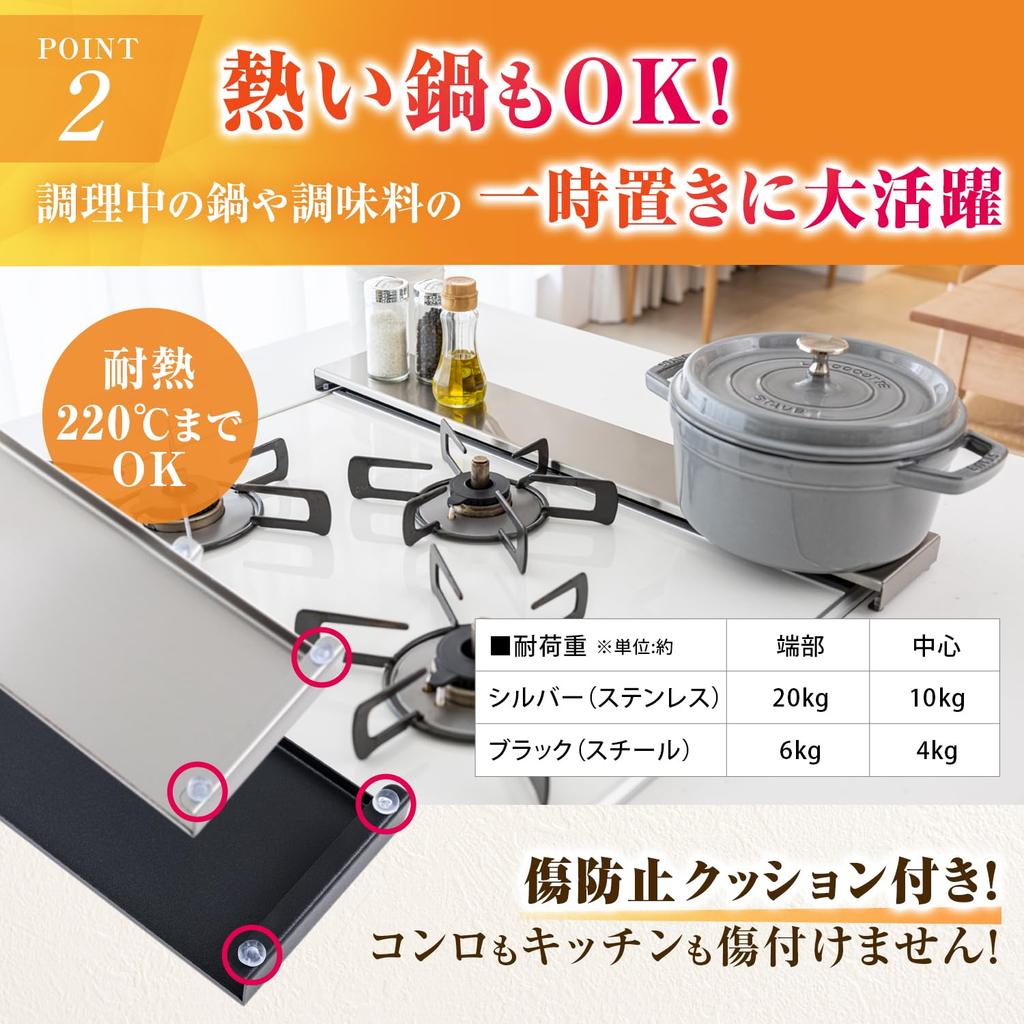 Latuna Thin Flat Exhaust Vent Gas Stove Splash Protection Screen for and Kitchen Stoves Compatible with 60cm Cover, Cover, IH, Gas, (Black, Stoves)