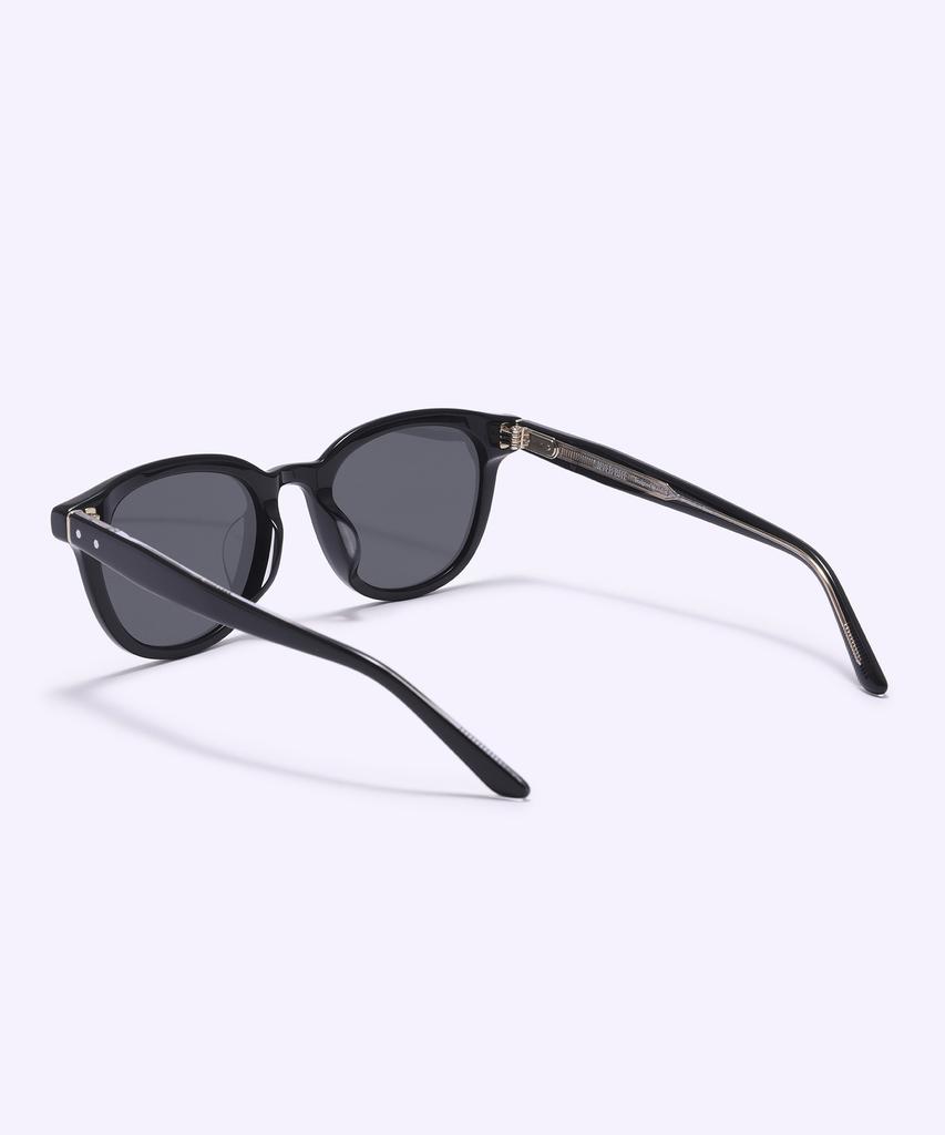 Alloaiweeo [Silverbite] Sbs1604 0920G Flat Bar Soft Square Black Sunglasses