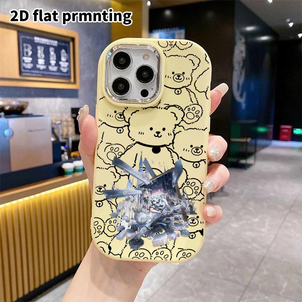 Phone Case: 2D flat design suitable for iPhone 18 17 16 15 14 13 Pro protective case, couple style, gorgeous and dreamy, Christmas and Halloween gift