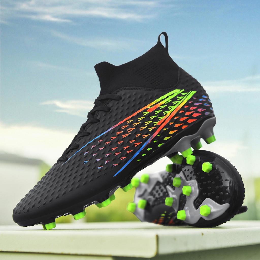 Manufacturers Direct Sales of High Top Youth Long Nail Football Shoes Fashion Casual Football Sports Shoes
