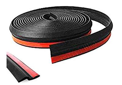 TSUCIA Car Quiet Weather Strip, Z Type, Silent Mall, Door Mall, Improved Airtightness (Black, 16.3 Ft (5 M)