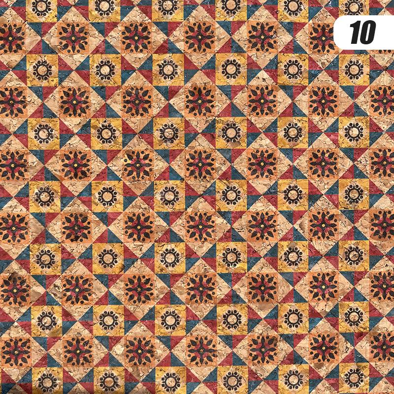 100x135cm Tkanina z nadrukiem korkowym Sztuczna skóra Wodoodporna Kolorowa Miękka Tkanina Korkowa Sofa Samochód Torba Dekor Mebli DIY Szycie Rzemiosło