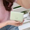 PVC Bow Lady Purses Portable Multiple Card Bag Versatile Short PU Wallet  School