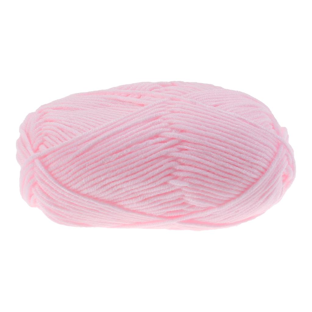 50G Light Blue Milk Cotton Yarn Chunky Knitting Yarn for Hats Scarves Gloves Shawls Winter Accessories Soft Feel