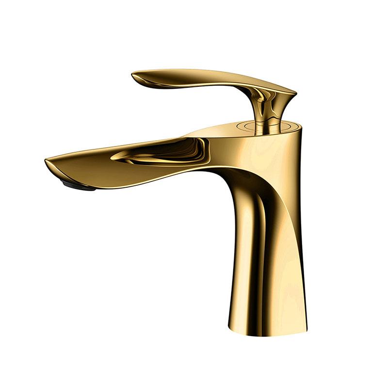 Creative Bathroom Basin Faucet Single Hole Single Handle Rose Gold/Gold/White Hot & Cold Sink Mixer Tap Crane Deck Mounted
