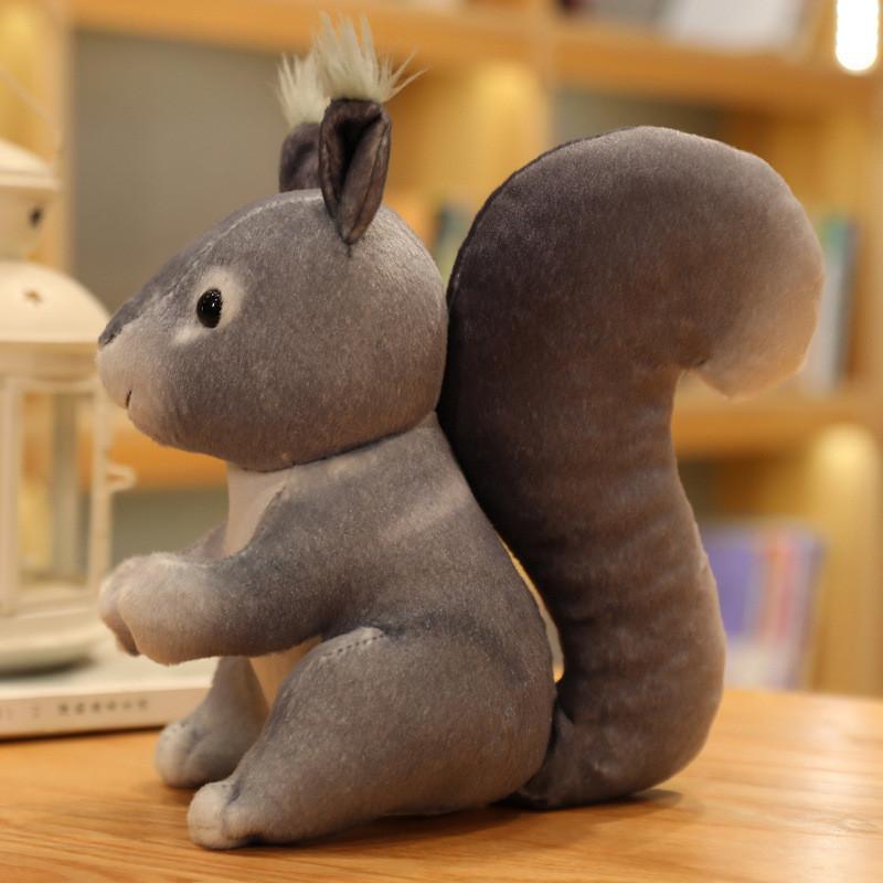 Plush Squirrel Cartoon Toy Cartoon Stuffed Doll  Decoration Kids Gifts Cute