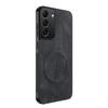 For Samsung S22 Plus Sheepskin Vintage Magnetic Leather Soft Case For Samsung Galaxy S22 Ultra Silicone Bumper Matte Phone Cover