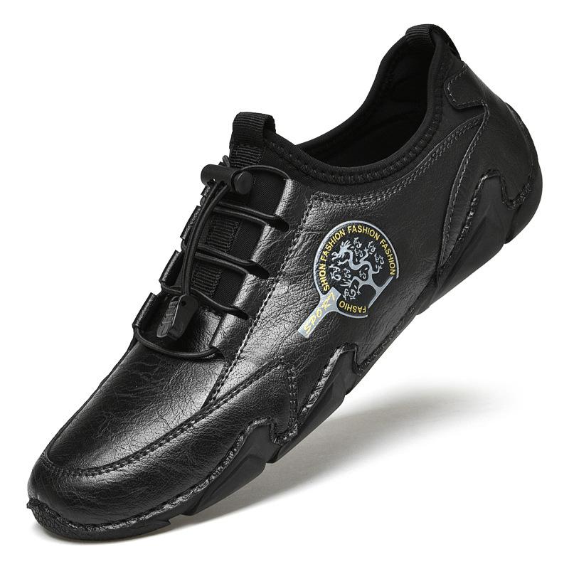 Men's Shoes Autumn New plus Size Casual Genuine Leather Slip-on Versatile Driving Board Shoes Men's Fashion Shoes