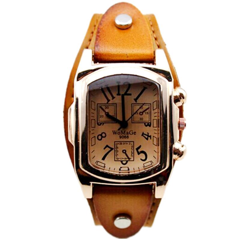 New  Watches Women Fashion Ladies Watches Womage Vintage Fashion Rose Gold Square Head Quartz Watches Womens wristwatch