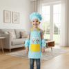 3pcs/set Adjustable Kids Painting Apron Cartoon Children's Apron Chef Apron  Cooking Class