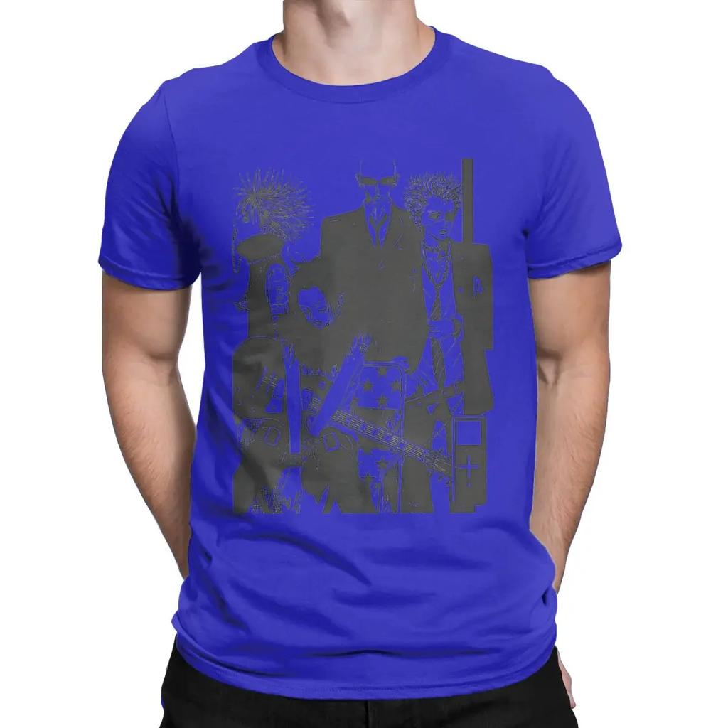 Men's Nana Anime T Shirts Ai Yazawa's Girl Comics Pure Cotton Clothes Funny Short Sleeve Crew Neck Tees Plus Size T-Shirt