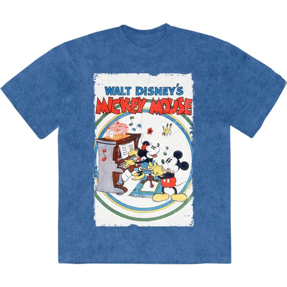 Mickey Minnie Piano Tshirt Unisexs L