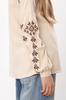 Girls' Long Sleeve Embroidered Ukrainian Vyshyvanka Shirt Any Season 6480-070-22-1 HC