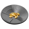 Hot Sale Gold Pan portable gold sand screening pan Black Round ABS Sturdy Gold Panning Pan for Prospecting Gold Pan Gold Panning