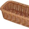 Haushalts-Korbgeflecht-Imitat Tablett Rechteckiger Plastik-Picknickkorb Tischplatte Obst-Organizer Picknick