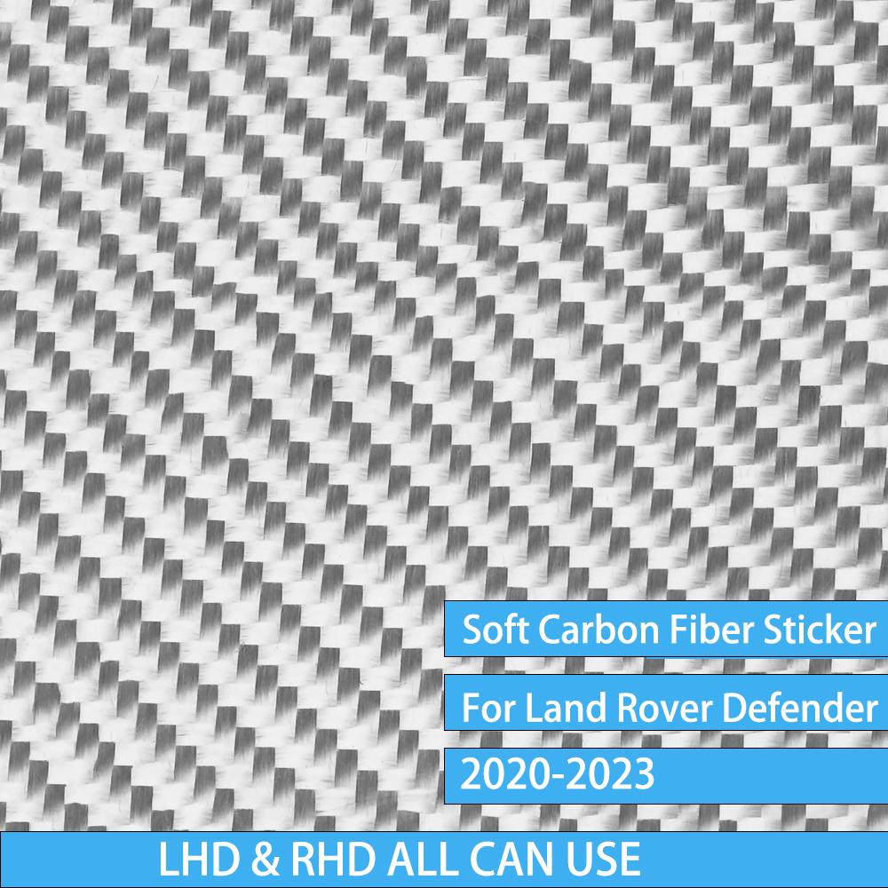 For Land Rover Defender - Auto Car Driving Wheel Decal Trim Cover Sticker Carbon Fiber Decoration Interior Accessories