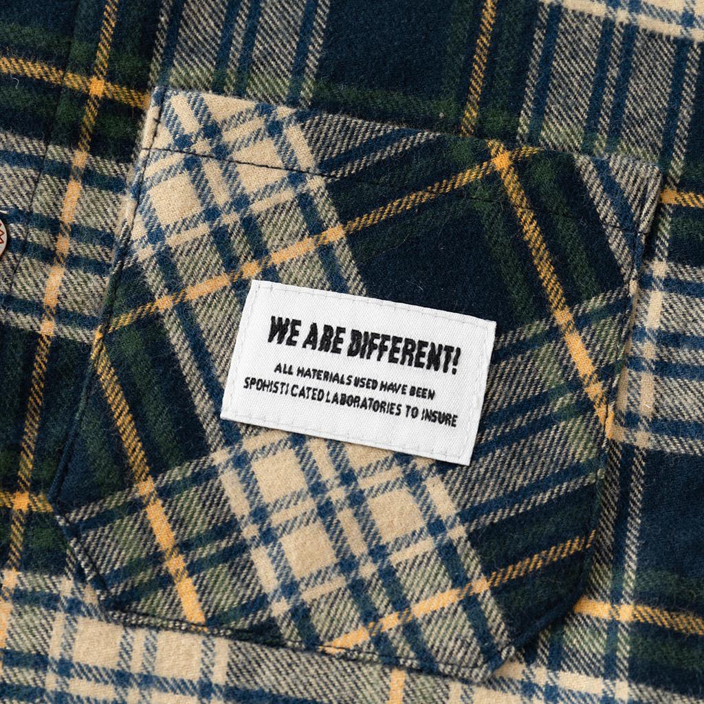 Dětská košile 2024 New Autumn Wear Boys Leštěná kostkovaná košile s dlouhým rukávem Baby Top dětské oblečení