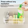 Kitchen Sink Organizer Drain Rack with Suction Cup Strong Load-bearing Simple Installation Self-draining Shelf Sponge Holder