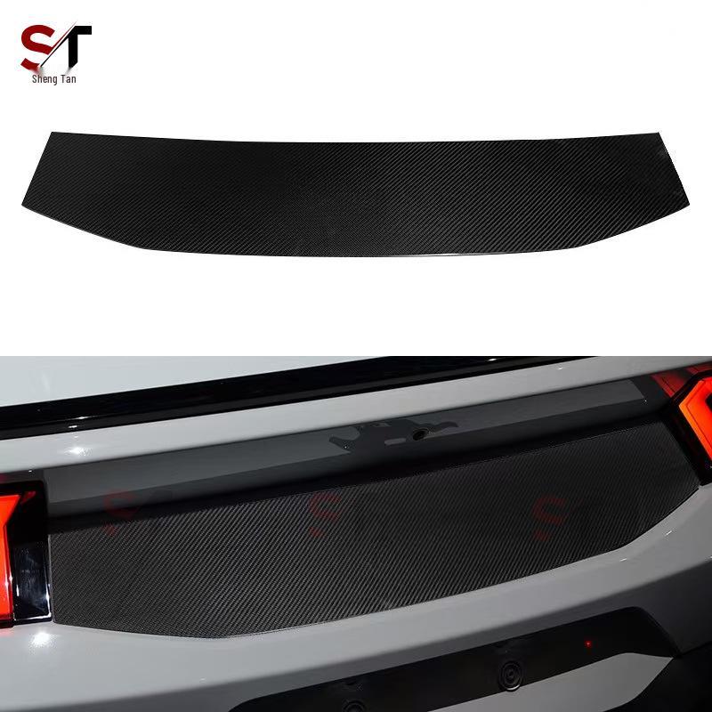 Ford Mustang 24+ Dry Carbon Fiber Trunk Panel Trim Wet Carbon