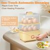 12 Egg Capacity Electric Egg Cooker for Hard Boiled Eggs, Soft, Medium, Poached Eggs, Food & Vegetable Steamer