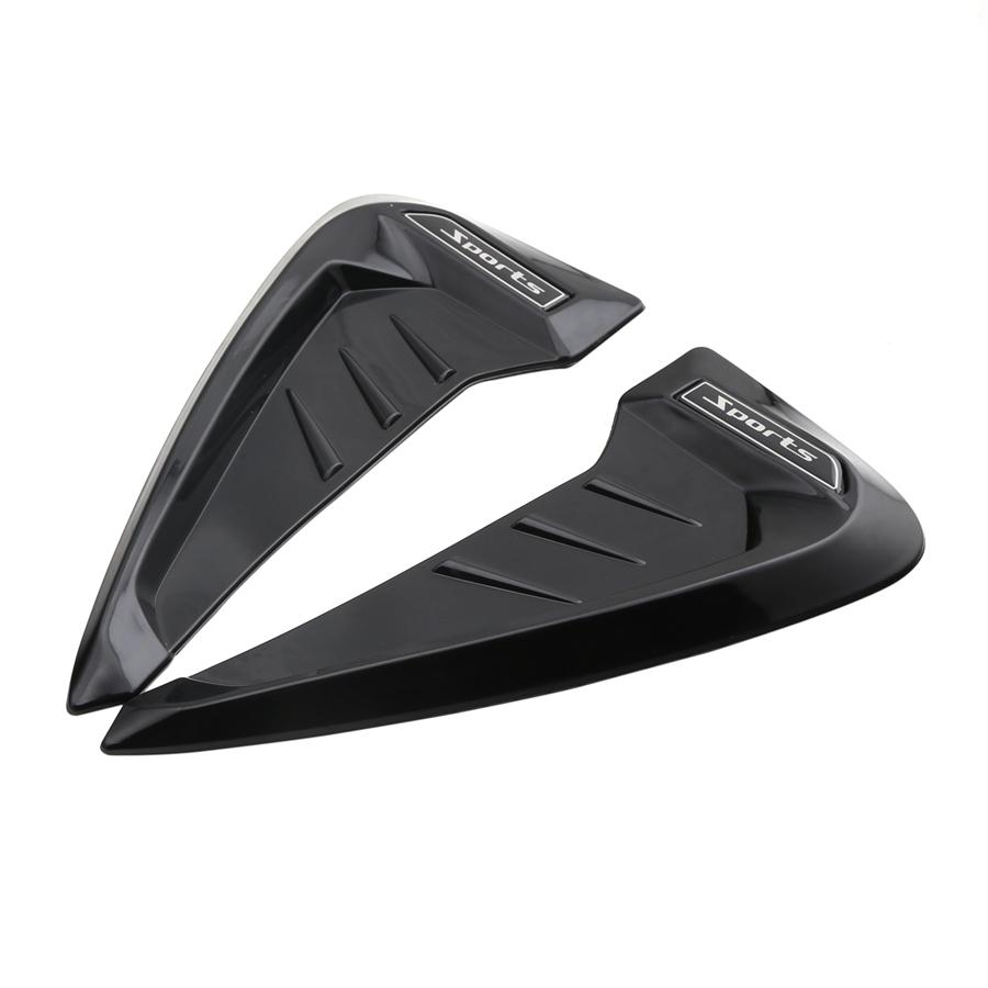 Universal 3D Black Car Side Wing Air Flow Fender Grill Intake Vent Trim Sticker