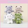 Charming Short Plush Teddy Bear Keychain With Stylish Bowtie Perfect For Bag Accessories