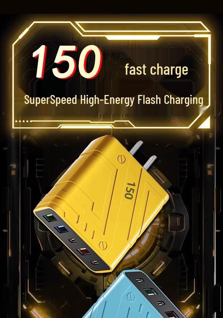 150W High-Power Multi-Port PD Fast Charger for Universal Mobile Phones
