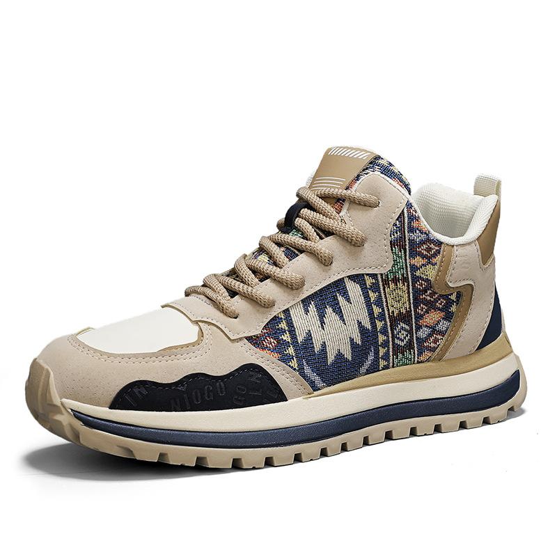 

High-top men s shoes autumn and winter outdoor hiking non-slip platform sports casual shoes personalized teen dad trendy shoes men 44