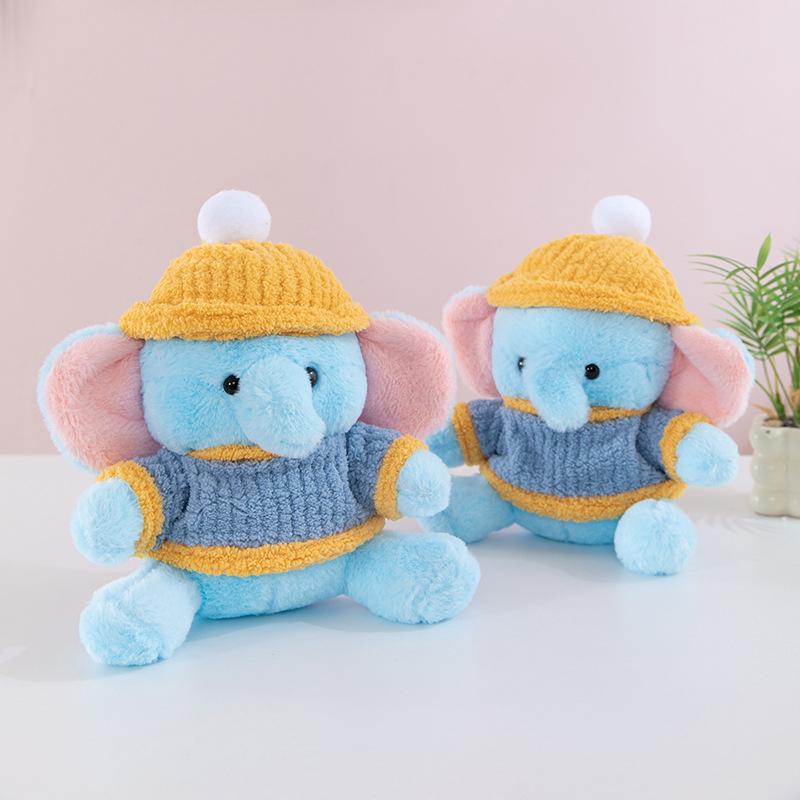 Tata Baby Elephant Plush Toy Doll Baby Sleeping Pillow Rag Doll Birthday Gift