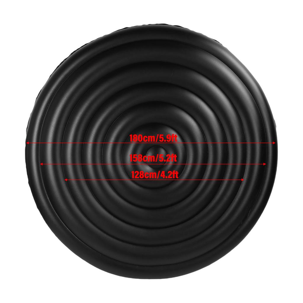 128-158-180CM Inflatable Hot Tub Cover Adjustable PVC Rainproof Protective Outdoor Round Hot Tub Cover for SPA Pools