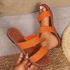 Women's Plus Size Woven Flat Slippers - Summer 2025 Beach Sandals