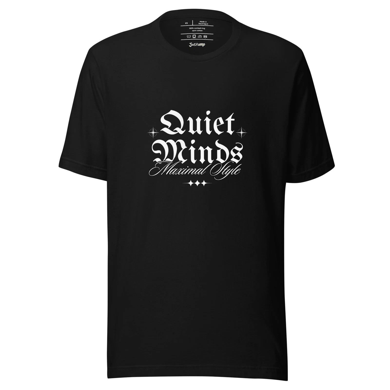 

Quiet Minds Maximal Style Gothic Streetwear T-Shirt S