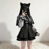 Lace Cloak Top & High-Waisted Skirt Set - Sweet Lolita Style