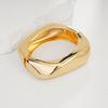 Interlocking Ring Open Bangle - European & American Light Luxury Design for Women