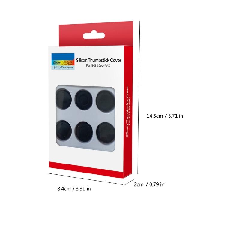 6pcs Controller Rocker Cover Soft Protective Caps Joystick Grip Caps for NS2 Thumbstick Cover Replacement