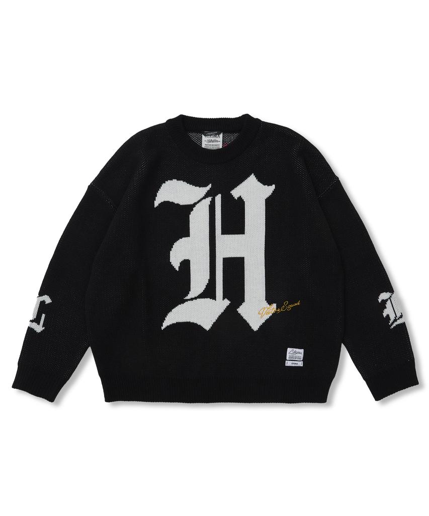 STIGMA Hell Oversized Knit Crewneck