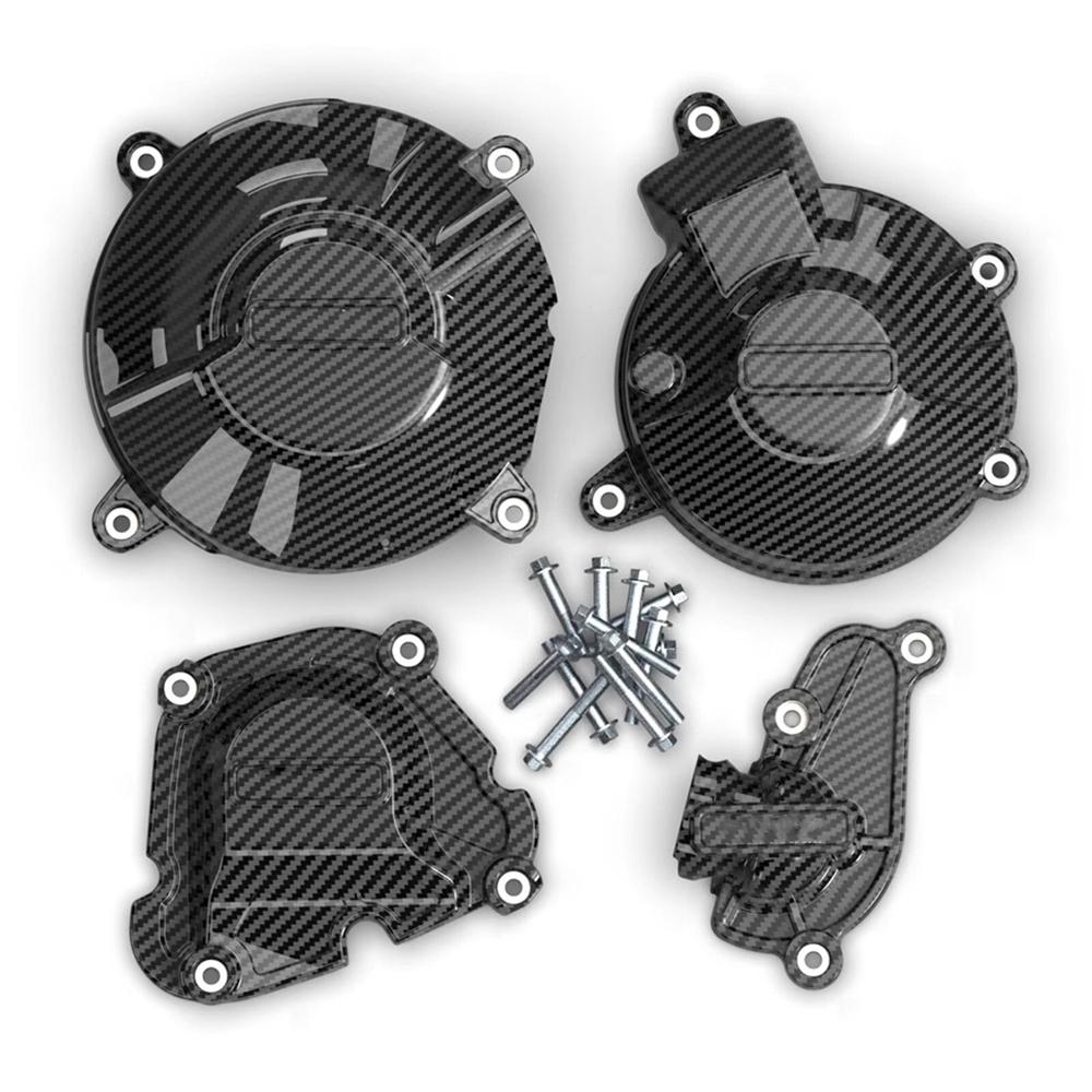 Carbon Fiber Style Engine Cover Protection Fit For Yamaha Mt-09 Fz-09 Xsr900 2021-2023