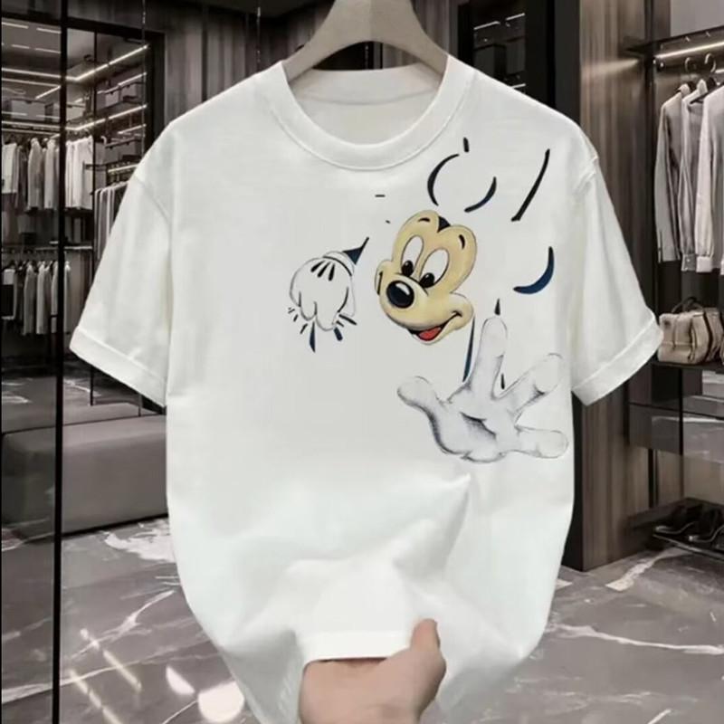 American Trendy Brand Pure Cotton Men'S Printed Short-Sleeved T-Shirt Trendy Men'S And Women'S Casual Round Neck T-Shirt Men'S