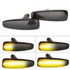 2pcs Dynamic Amber LED Side Fender Marker Light Sequential For Mitsubishi Lancer Evo